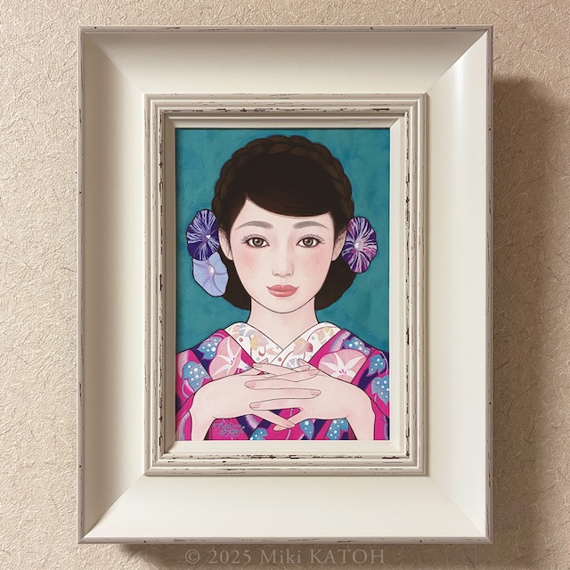 加藤東一「二月堂お水取り」 木版画 限定175/200